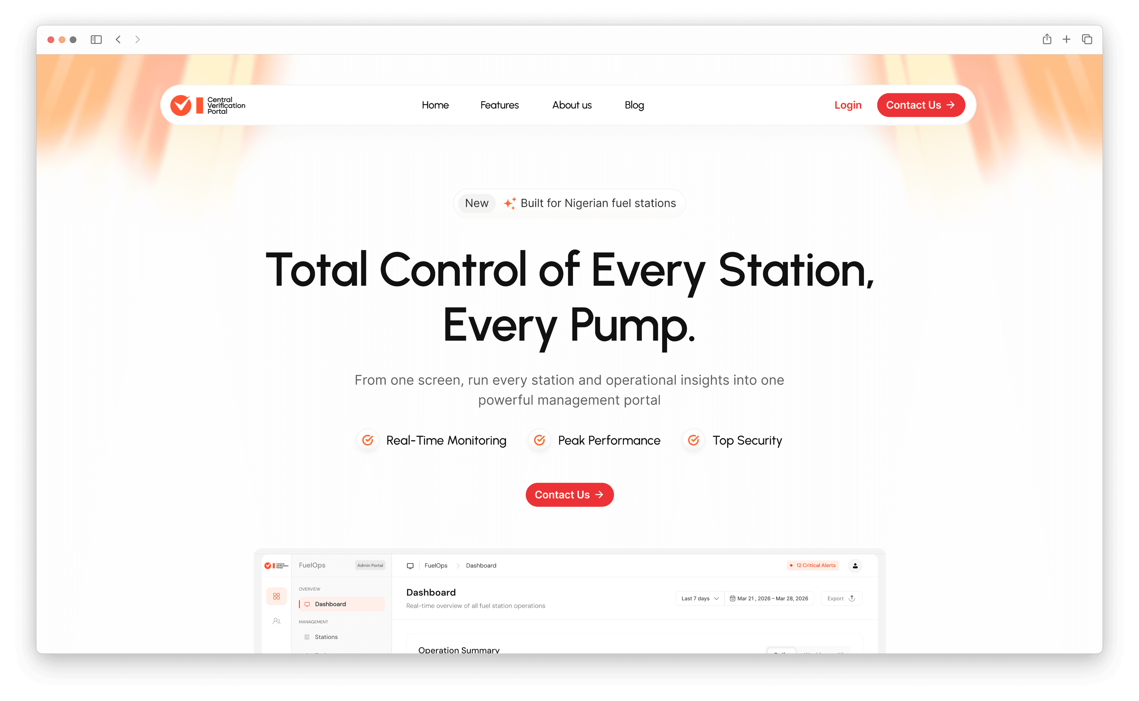 StationMag fuel operations dashboard
